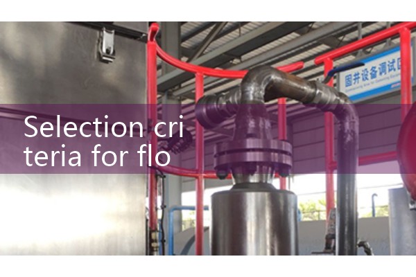 Selection criteria for flow meters
